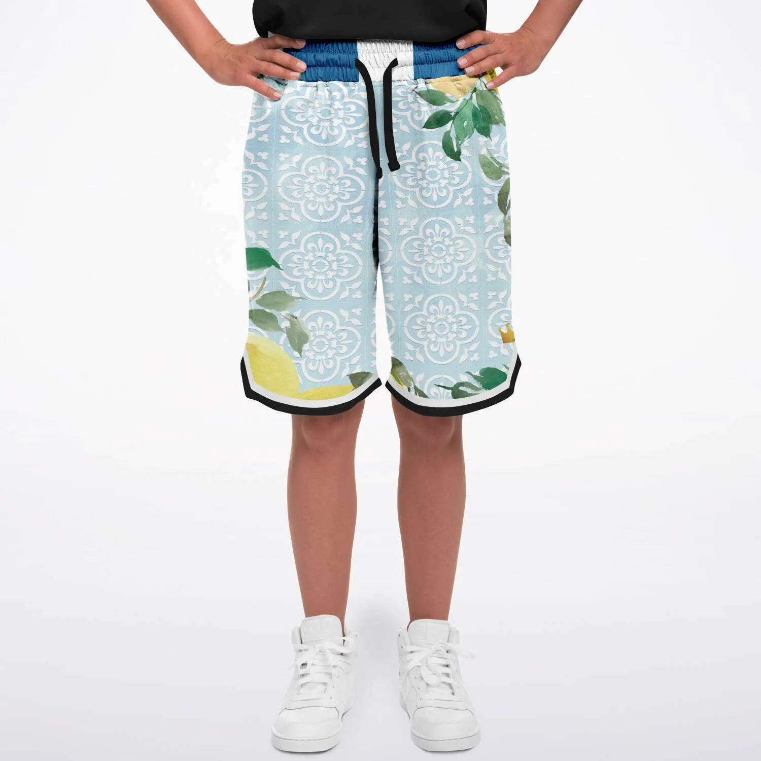 Lemony-Fresh Unisex Basketball Shorts