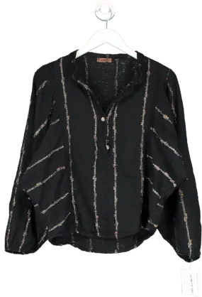 Lovika Black Long Sleeve Blouse One Size