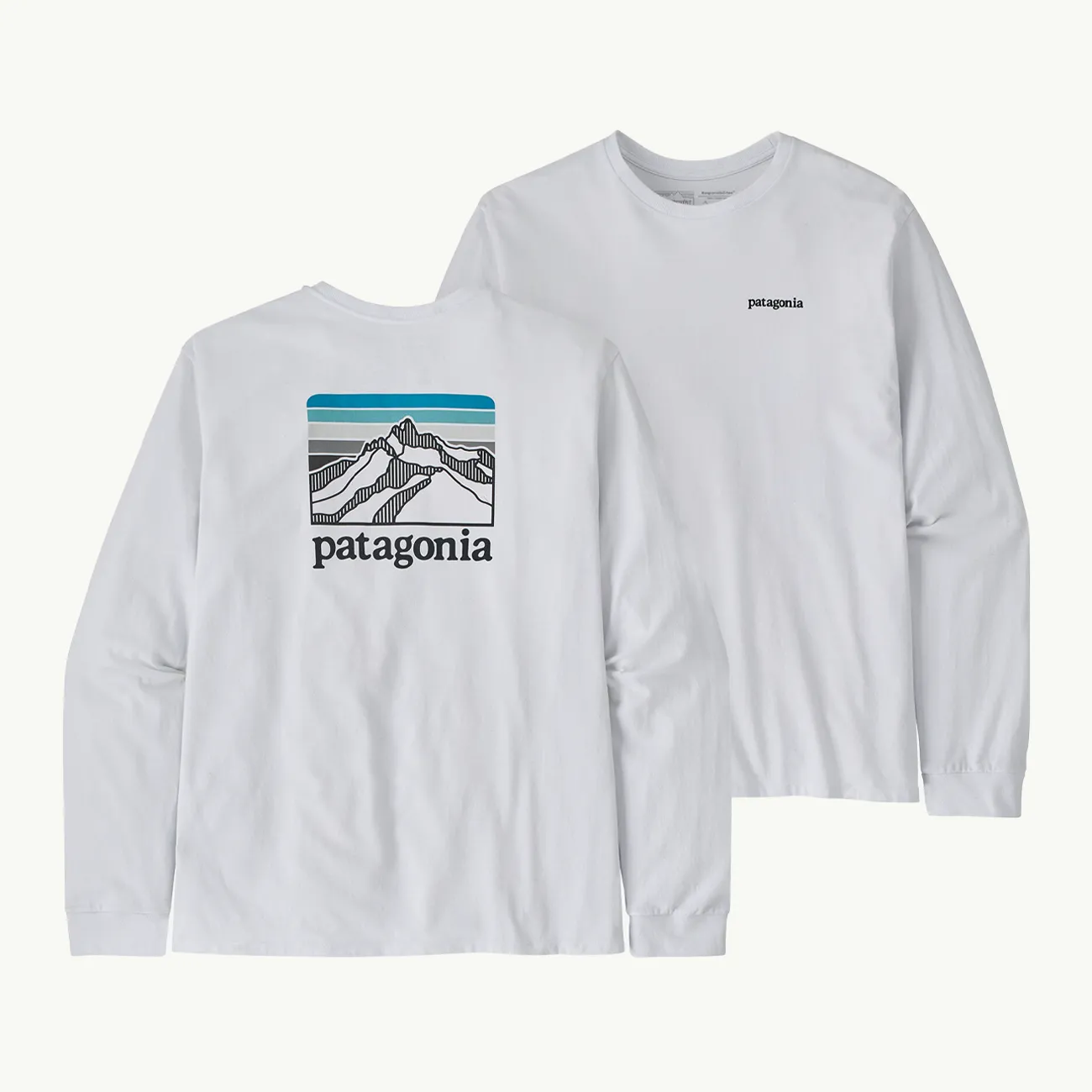 LS Line Logo Ridge Responsibili-Tee - White