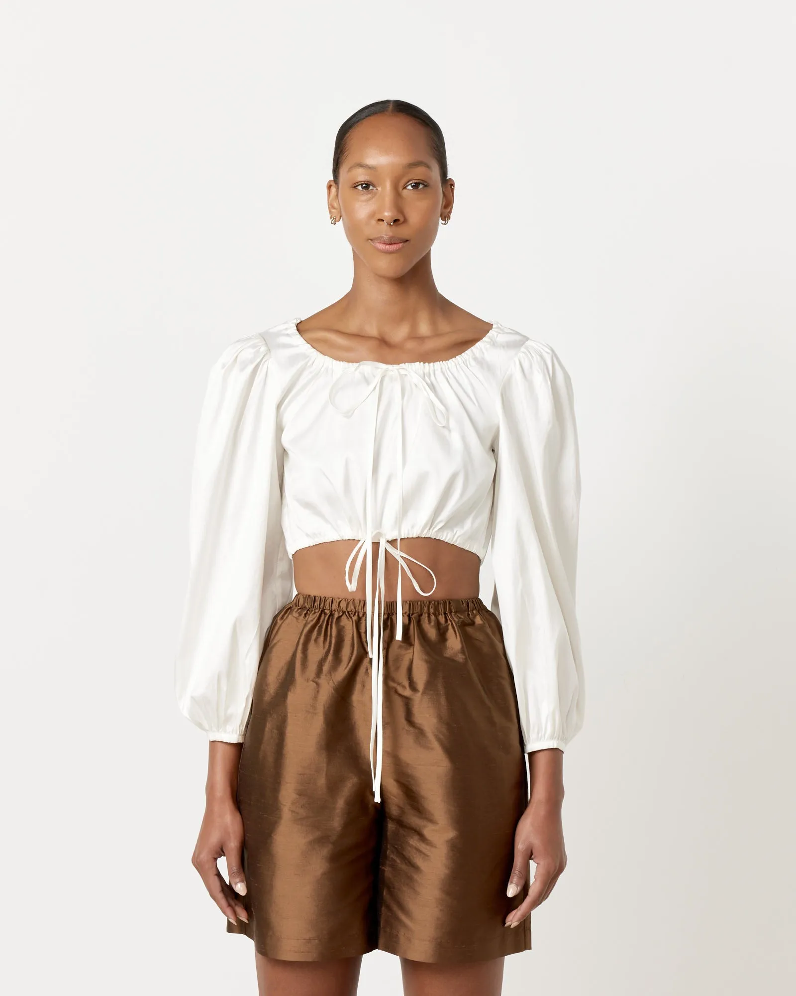 Lupe Blouse in Ivory