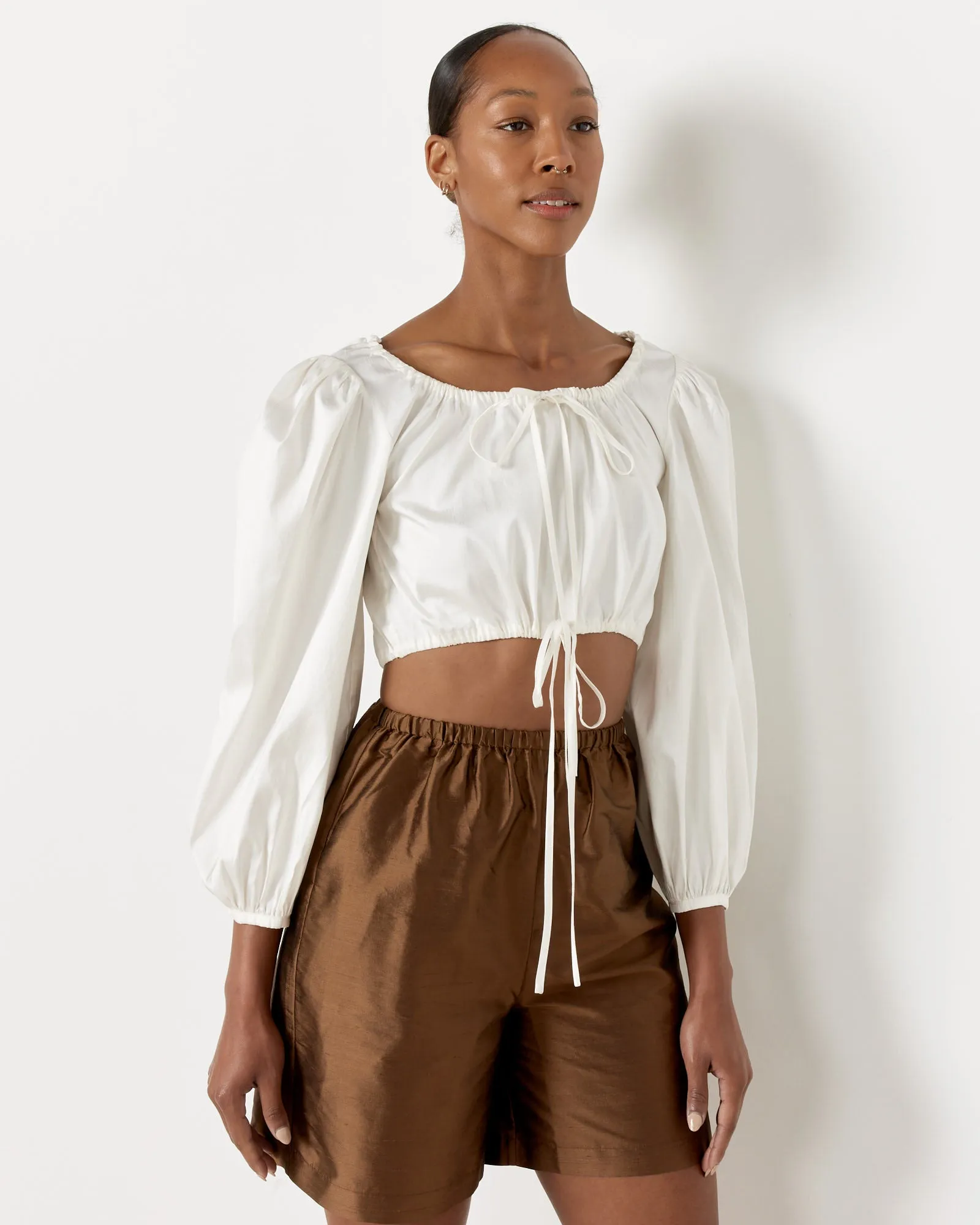 Lupe Blouse in Ivory