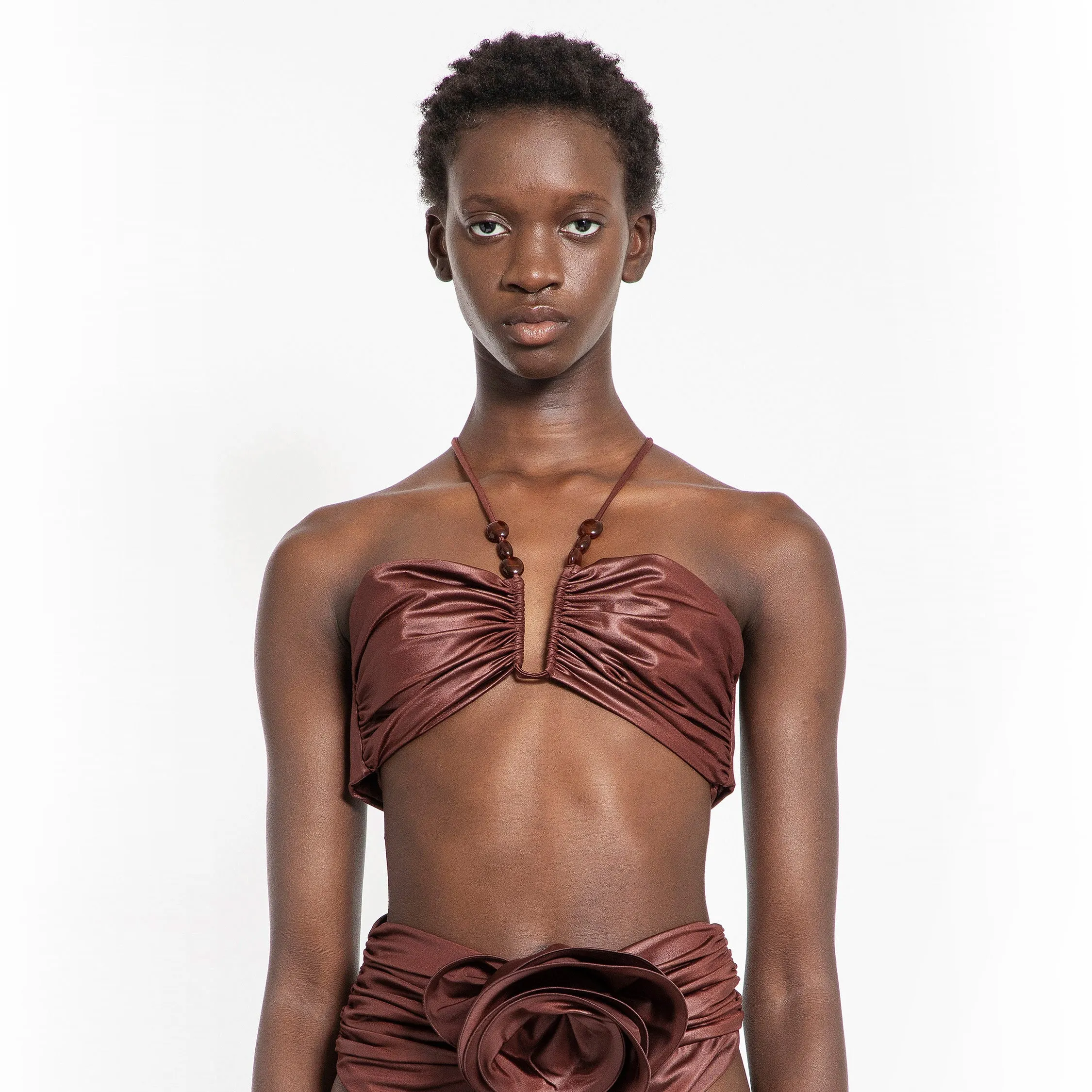 MAGDA BUTRYM WOMAN BROWN SWIMWEAR