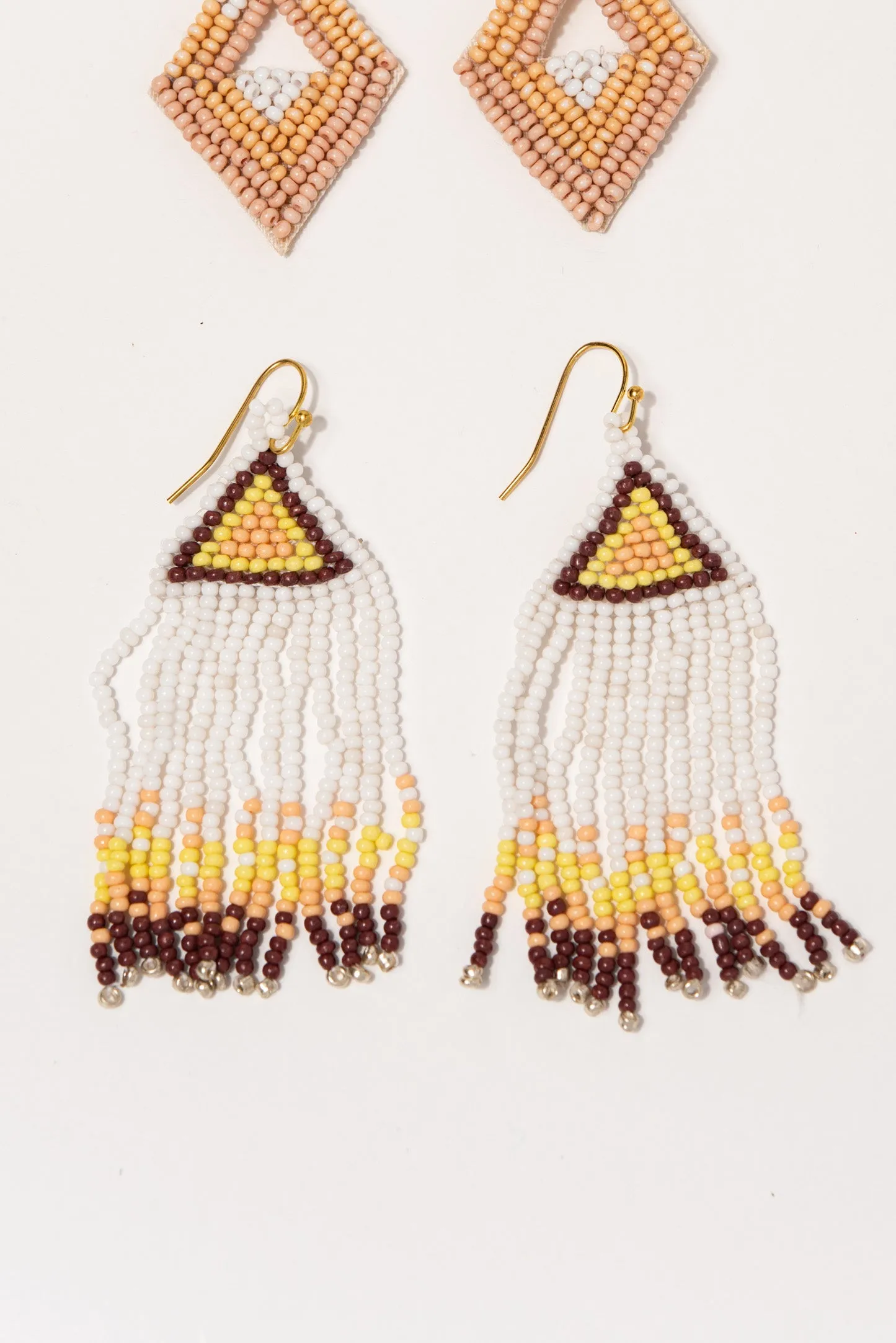 Maya Beaded Dangle Earrings