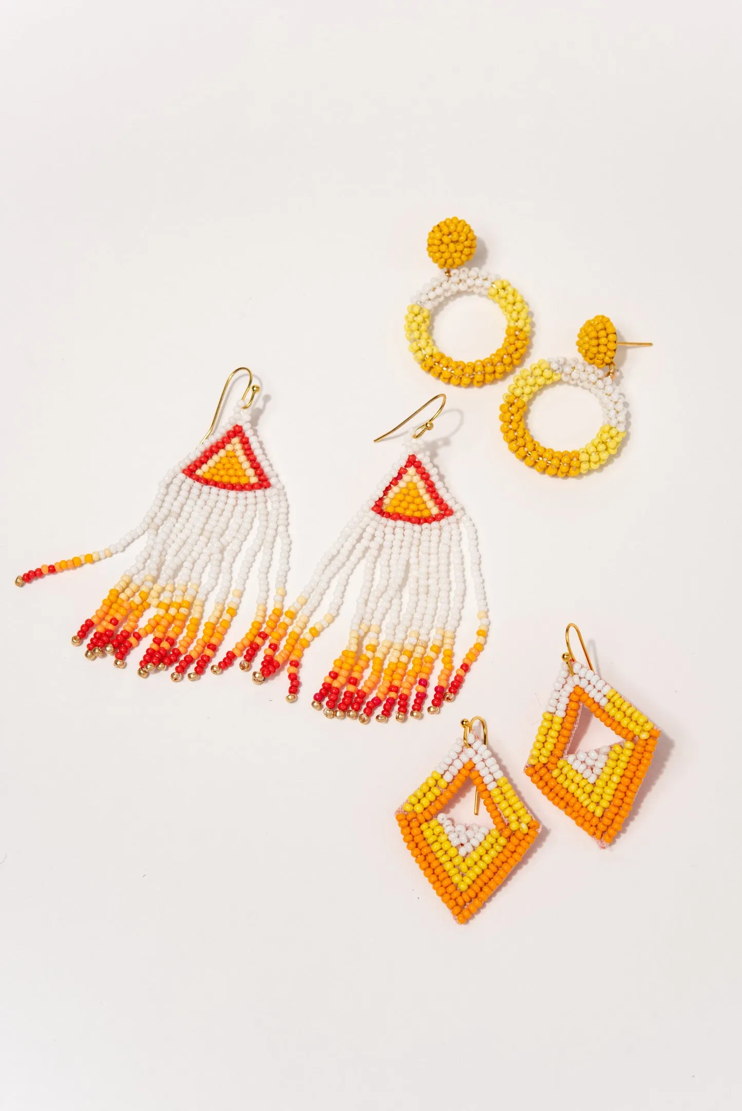 Maya Beaded Dangle Earrings