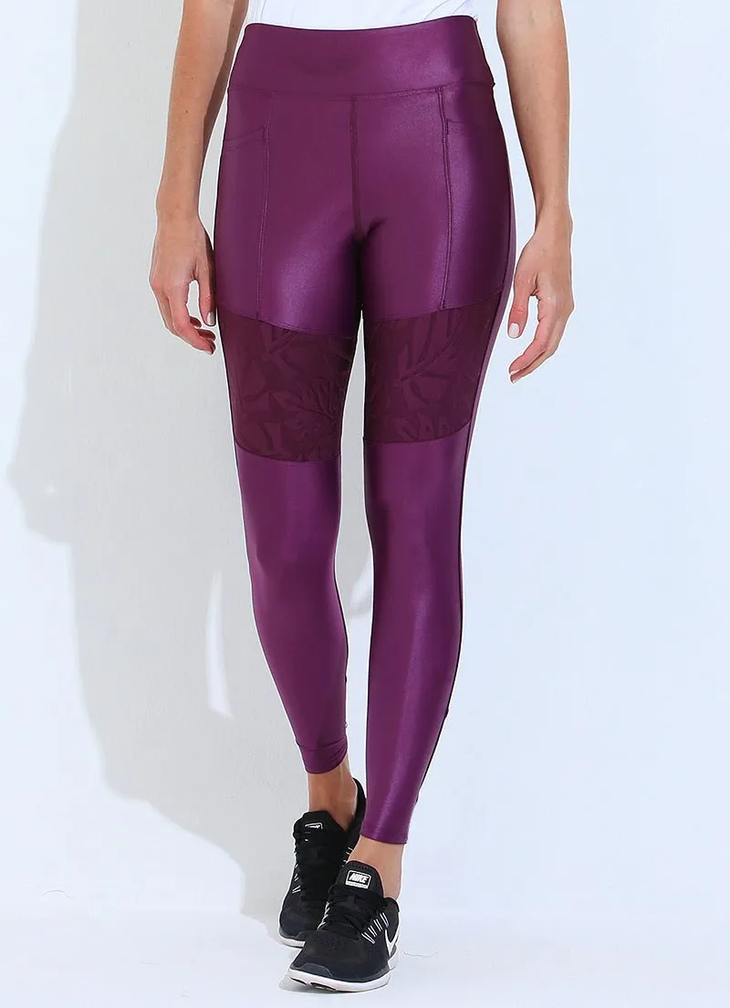 Moto Legging (Purple)