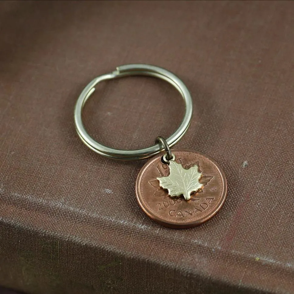 O'Canada Penny Key Chain - Choose your penny year!