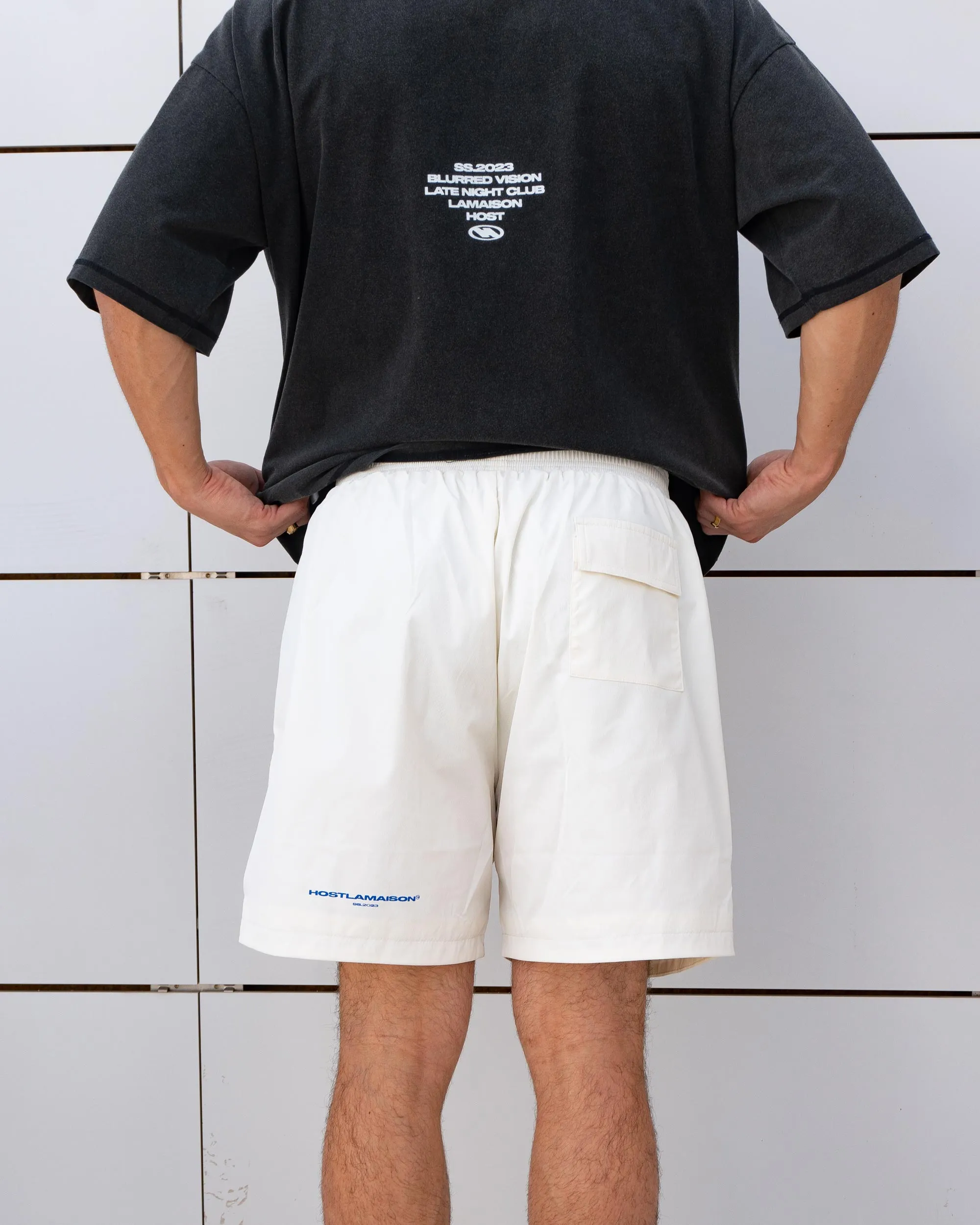 OFF-WHITE NYLON SHORTS