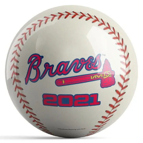 OnTheBallBowling 2021 World Series Champion Atlanta Braves Bowling Ball