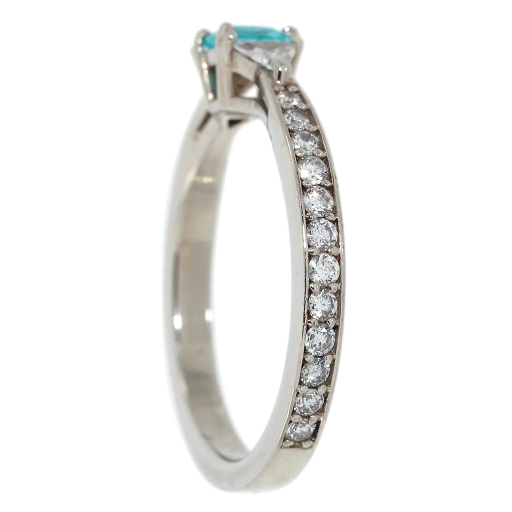 Paraiba Tourmaline & Diamond Ring