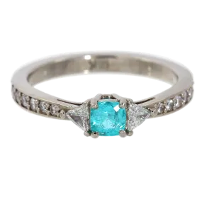 Paraiba Tourmaline & Diamond Ring