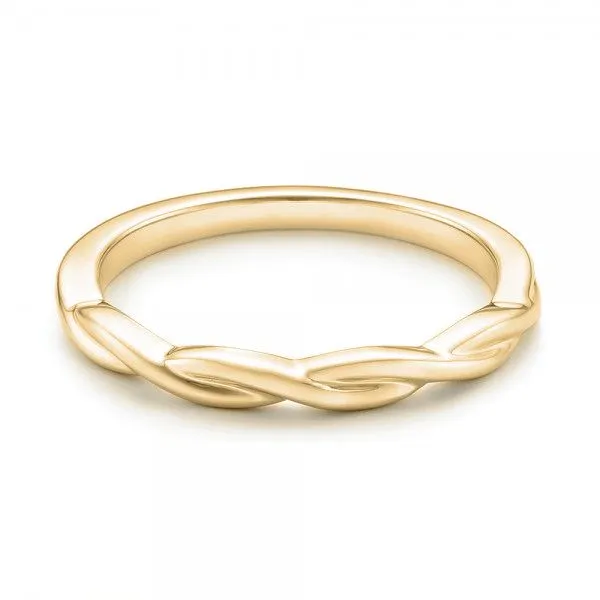 Petite Twist Wedding Band Rings - EW078