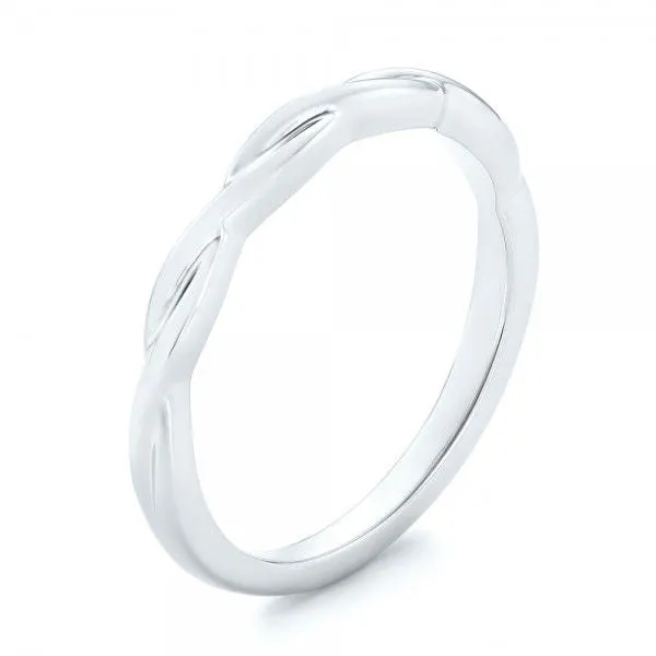 Petite Twist Wedding Band Rings - EW078