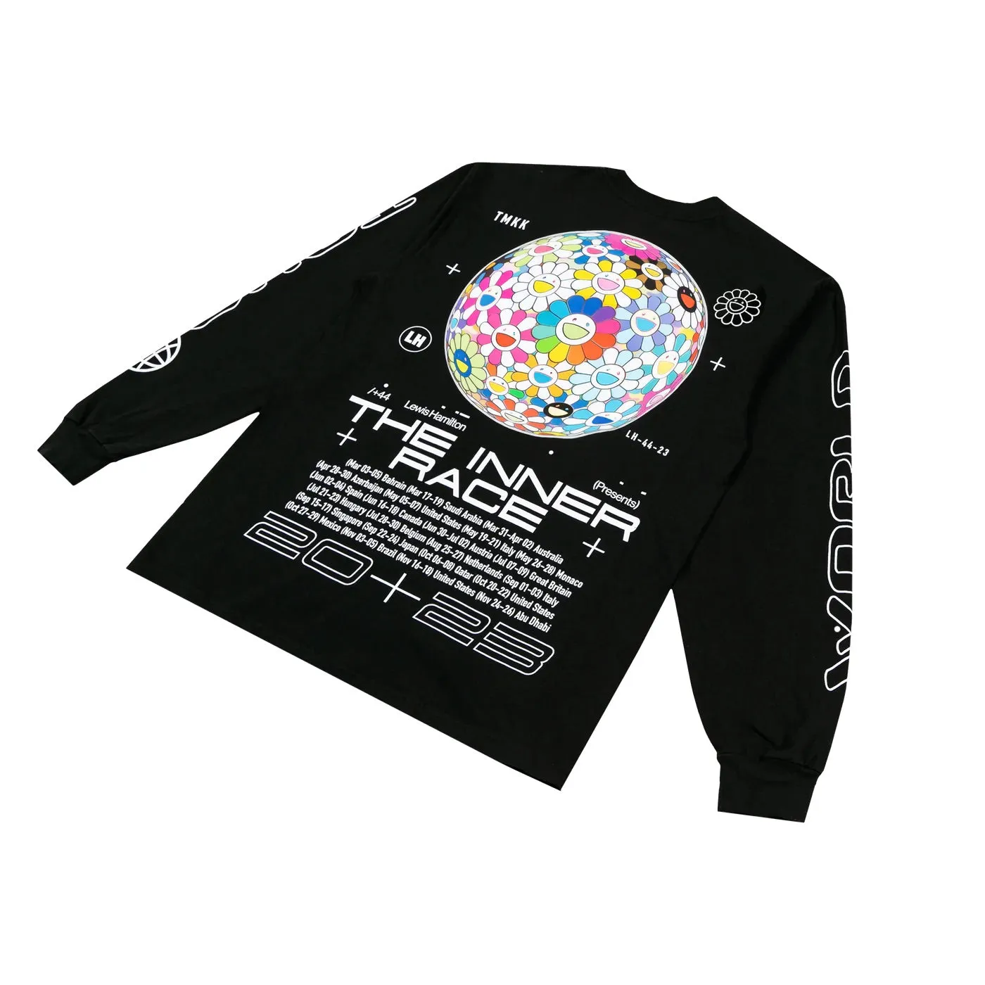 Plus 44 X Takashi Murakami World Tour Long Sleeve Tee Black