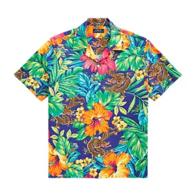 Polo Ralph Lauren Classic Fit Tropical Oxford Camp Shirt (Tropical Dragon)