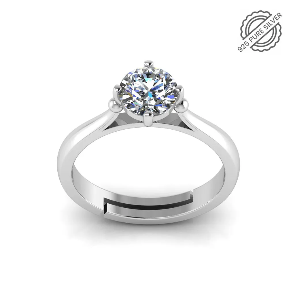 Pure 925 Silver Moissanite Ladies Special Ring