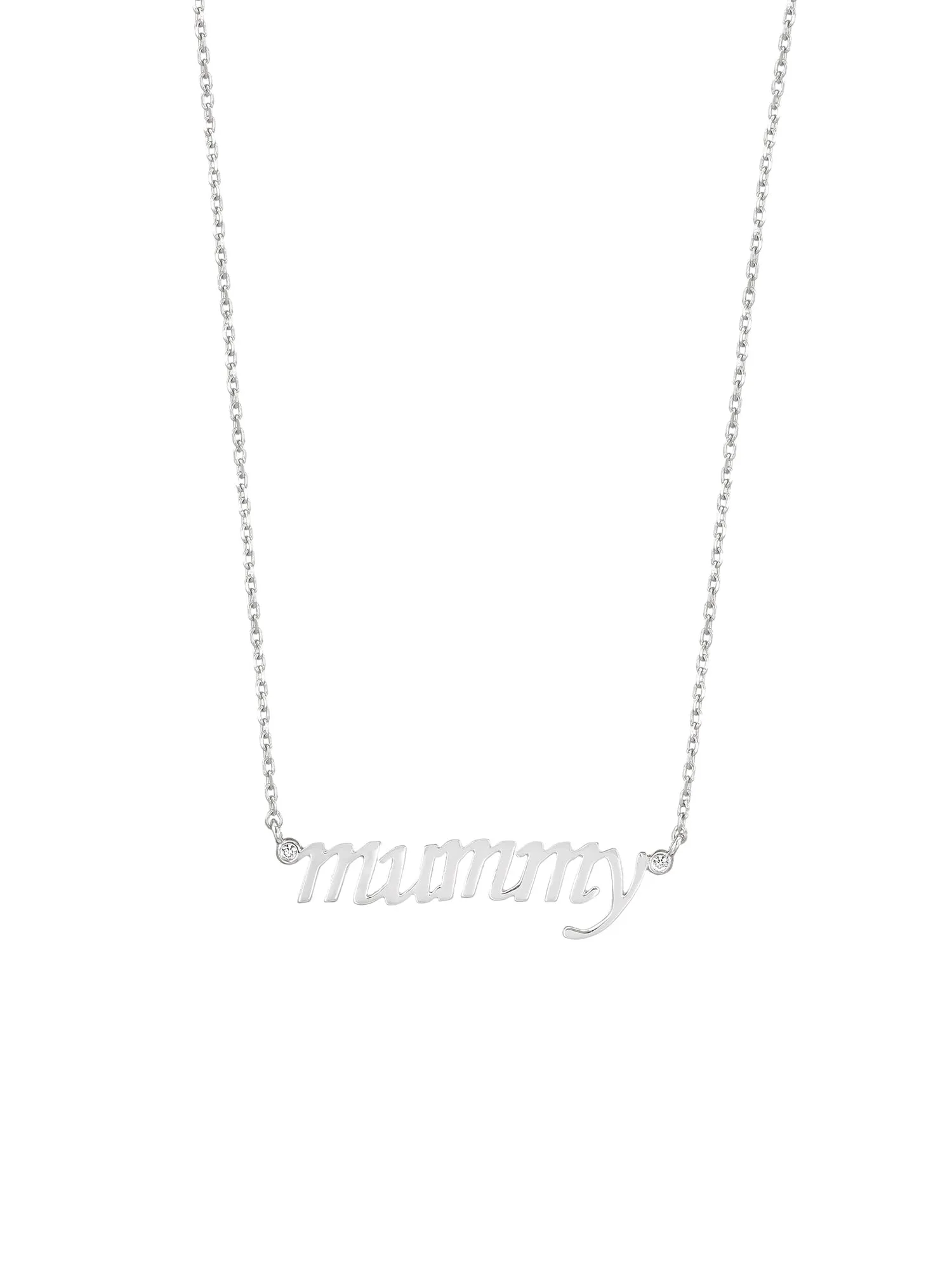 Pure Silver Mummy Pendant With Chain