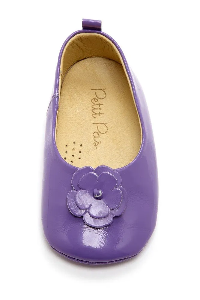 Purple Daisy Patent Ballets