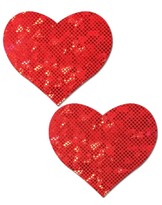 Red Heart Nipple Pasties