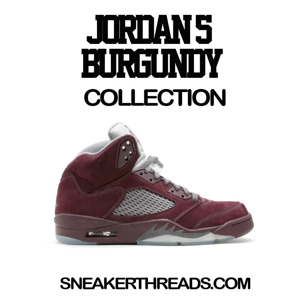 Retro 5 Burgundy Hoody - Fresh & Krispy - Burgundy