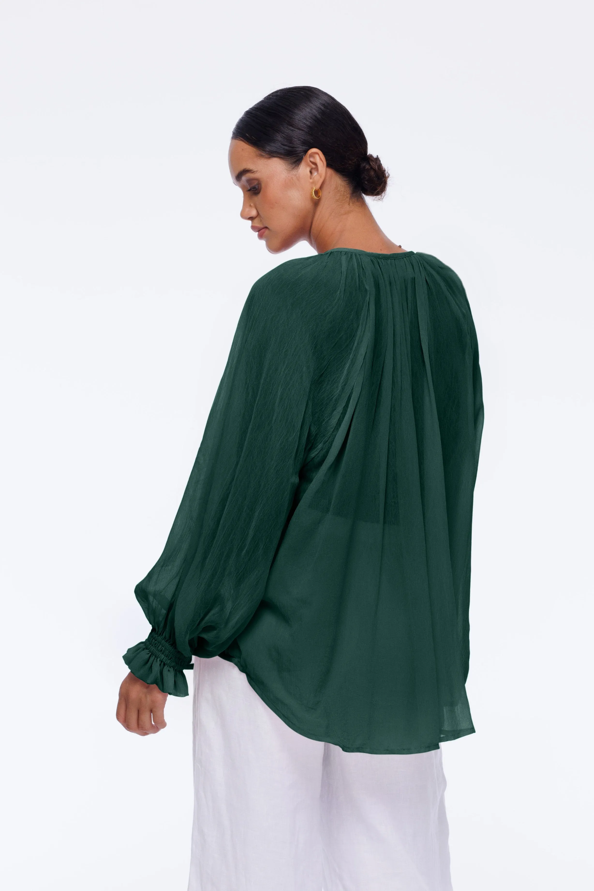 Ruthie Blouse - Emerald