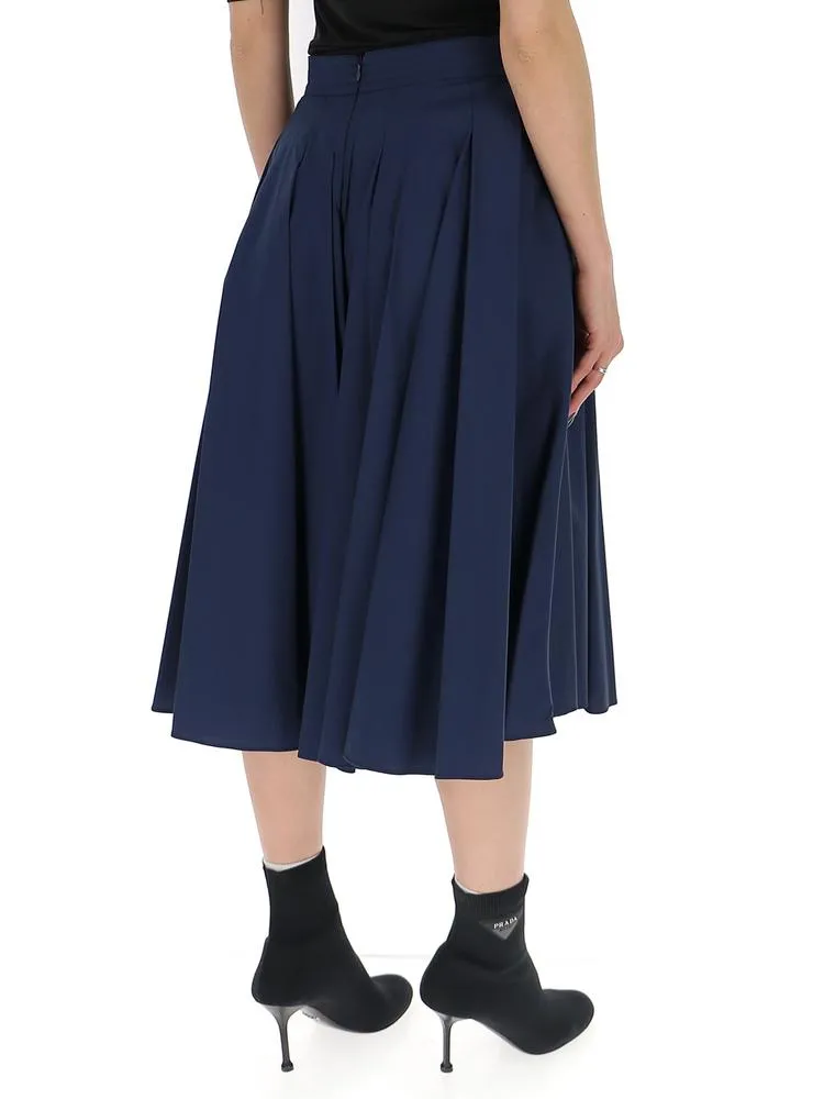 'S Max Mara Bow Pleated Midi Skirt