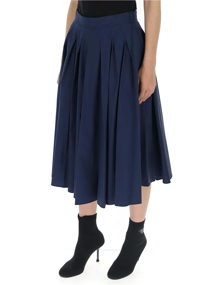 'S Max Mara Bow Pleated Midi Skirt