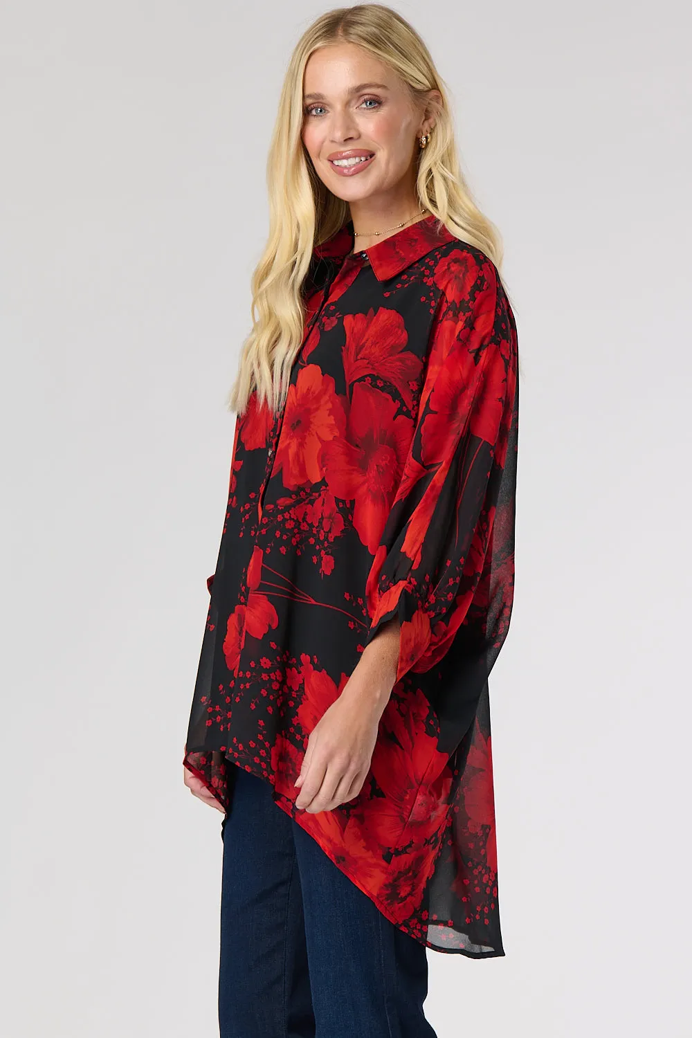 Saloos Poncho Shape Blouse