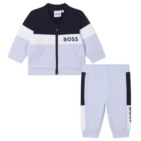 Set de pants BOSS azul para bebé