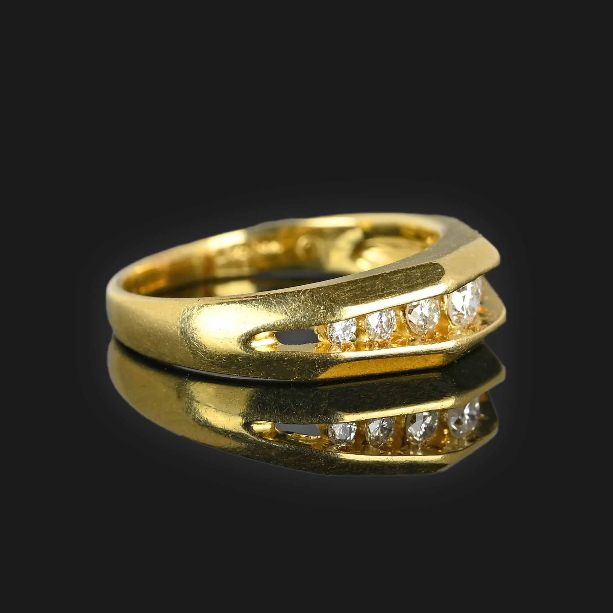 Seven Stone Diamond Half Eternity Ring in 14K Gold