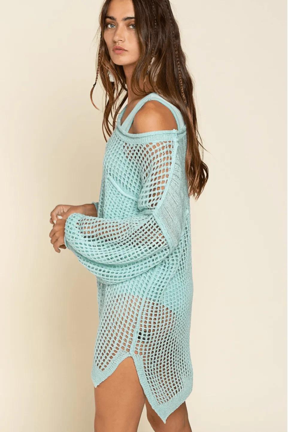 Short Mesh Cover Up