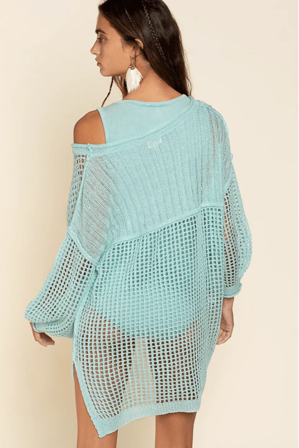 Short Mesh Cover Up