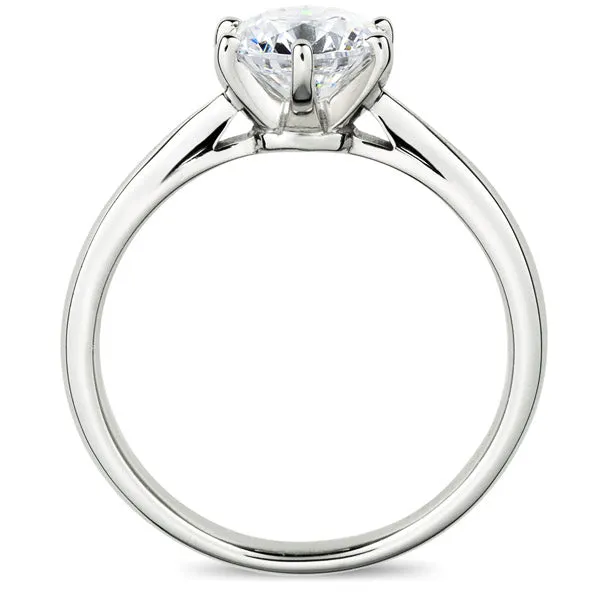 Six Prong Round Brilliant Engagement Ring [Setting Only] - EC010