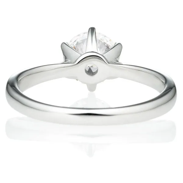 Six Prong Round Brilliant Engagement Ring [Setting Only] - EC010