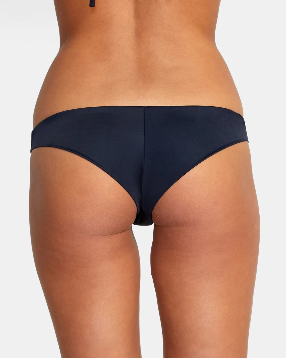 Solid Cheeky Bikini Bottoms - Black