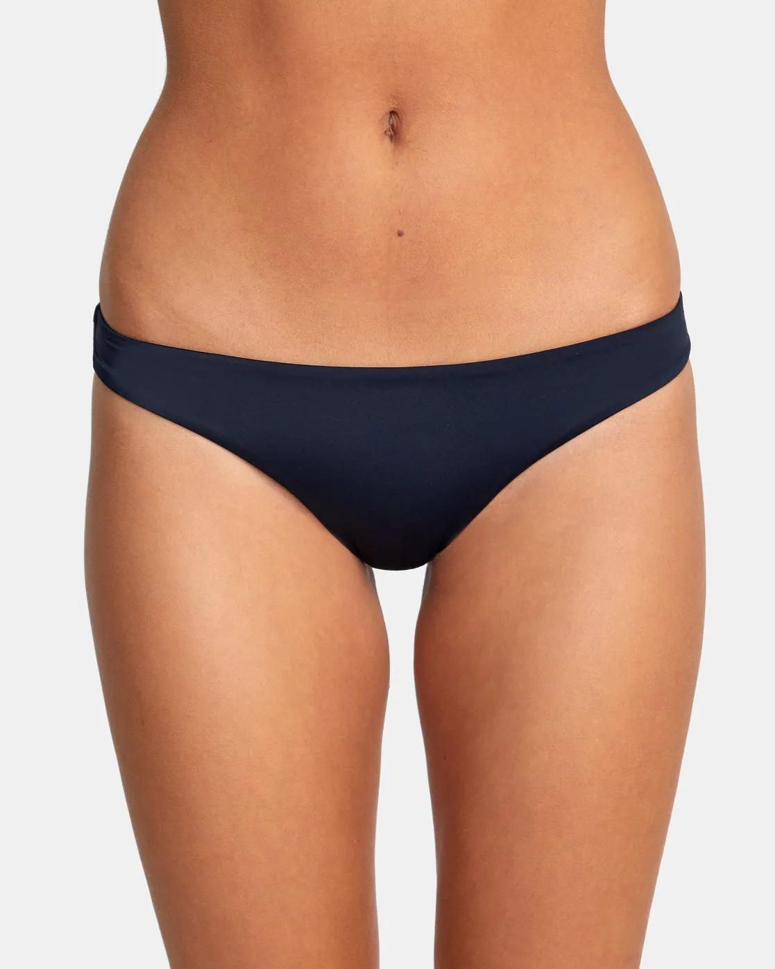 Solid Cheeky Bikini Bottoms - Black