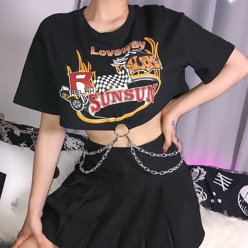 STREET METAL CONNECTION ACCESSORIES LOOSE T-SHIRT BY22130