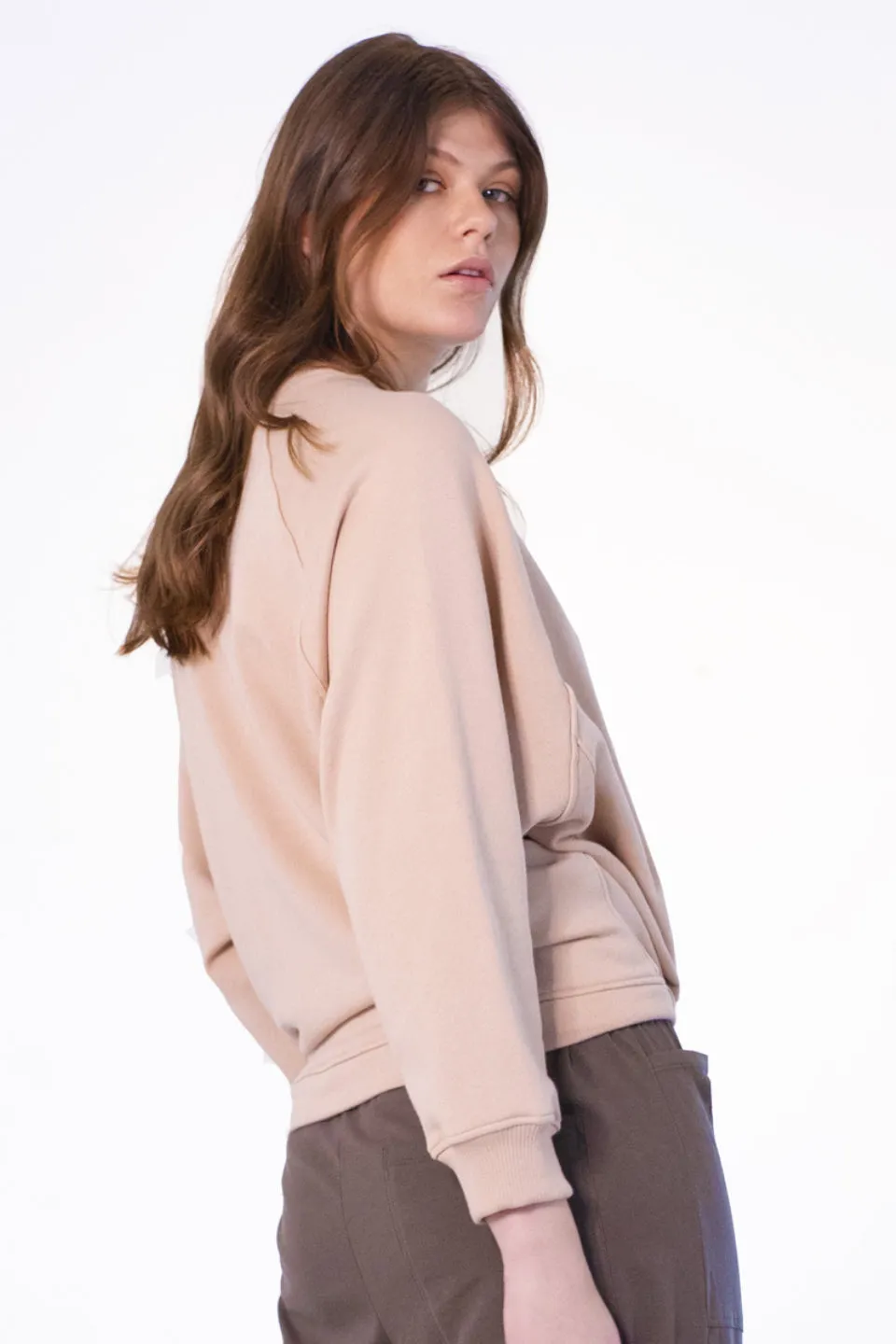 Substance Organic Cotton Gathered Blush Sweat