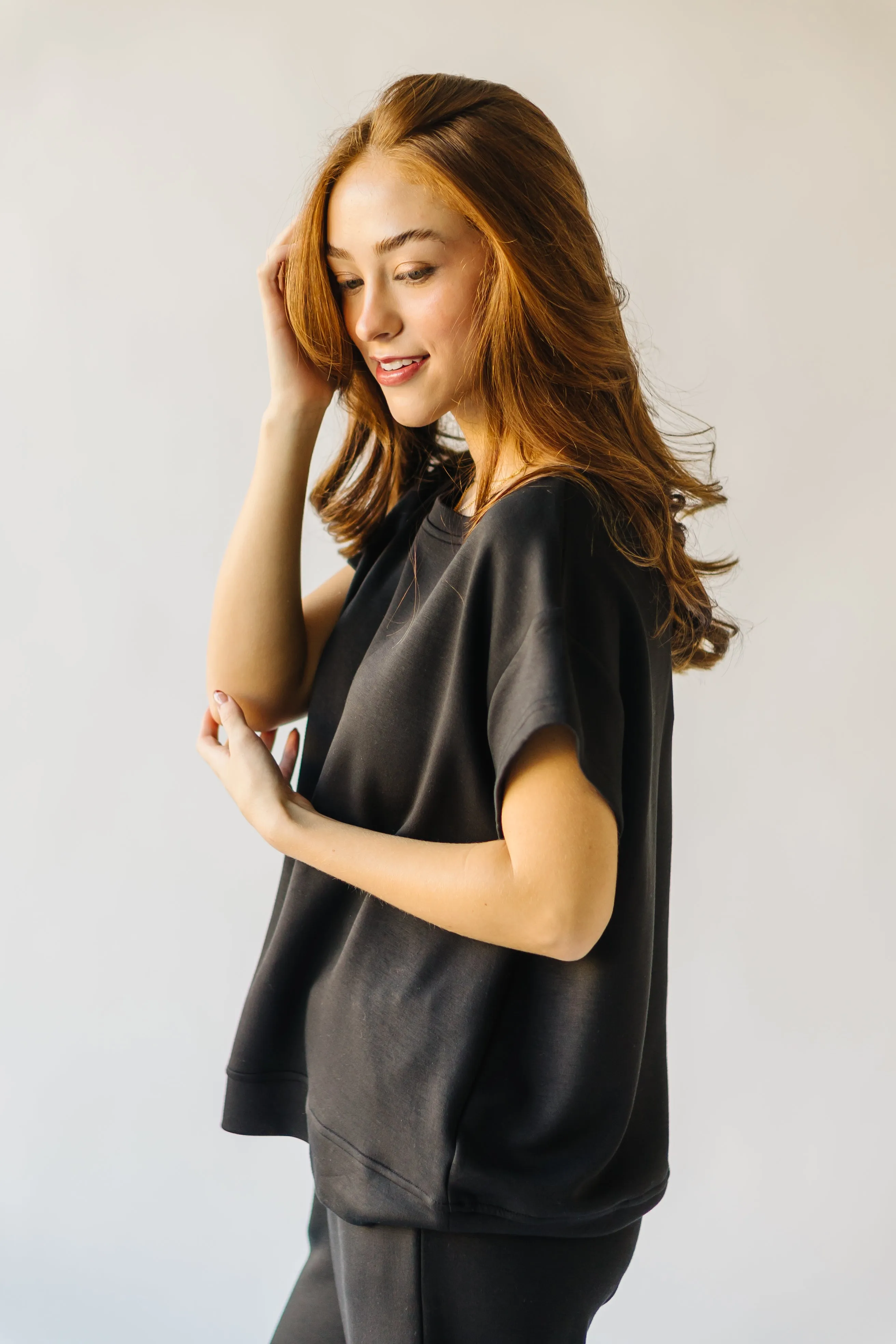 The Lenny Basic Top in Black