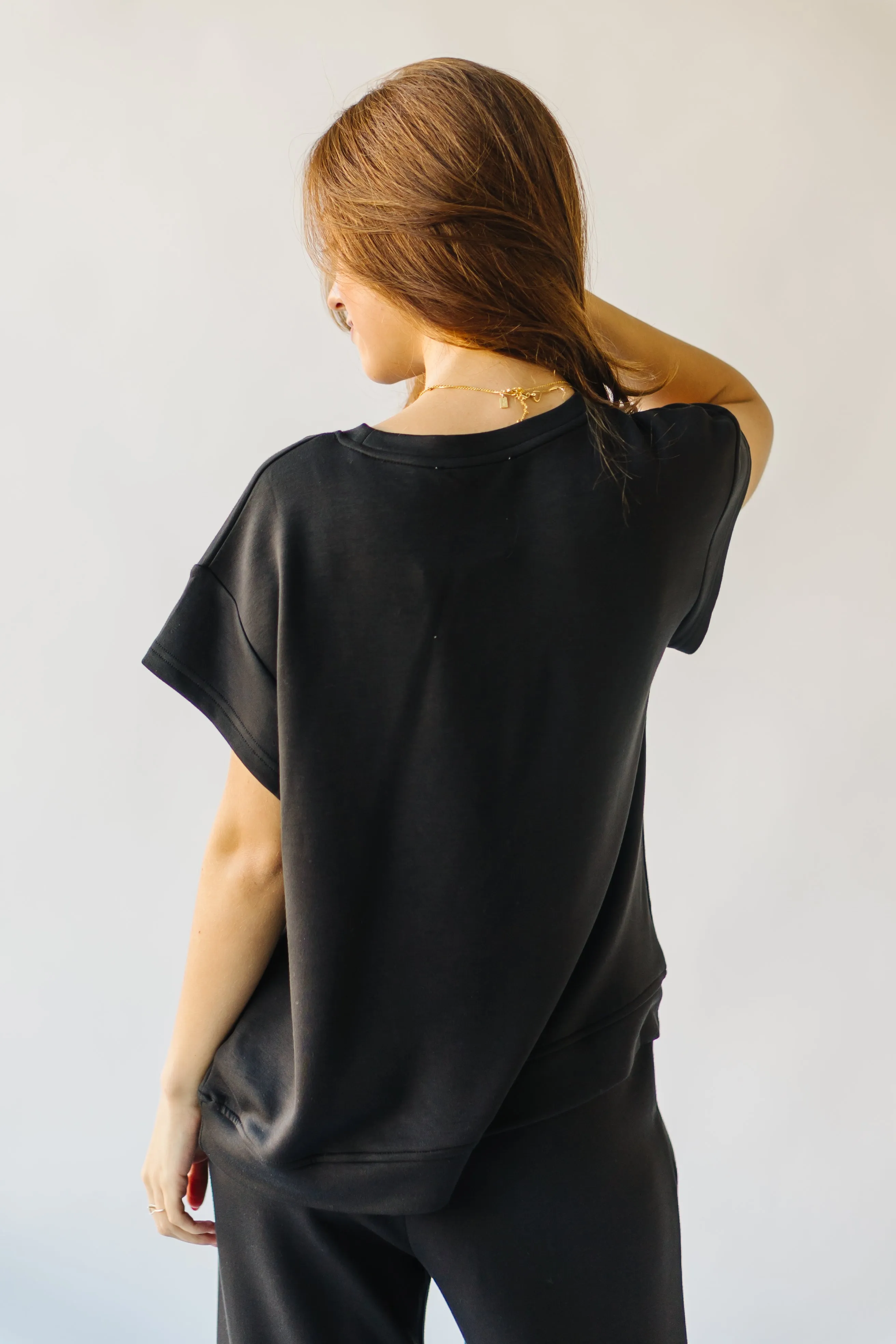 The Lenny Basic Top in Black