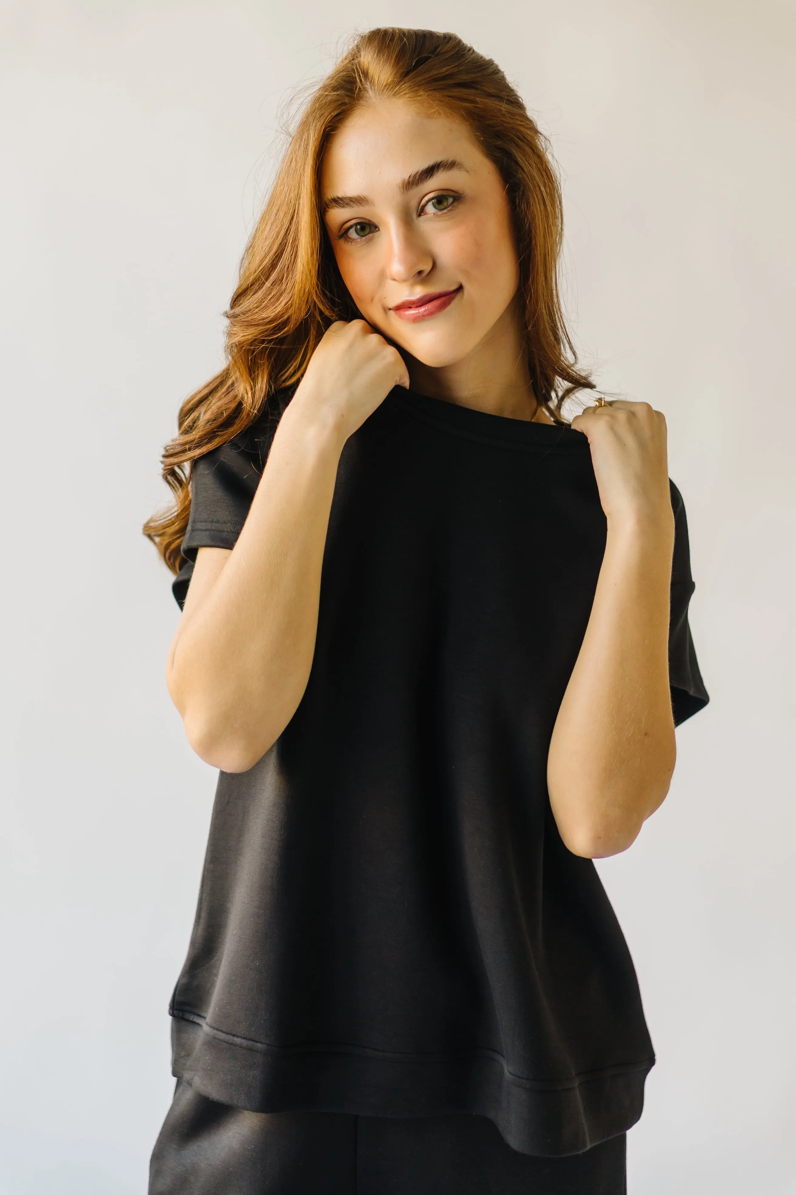 The Lenny Basic Top in Black