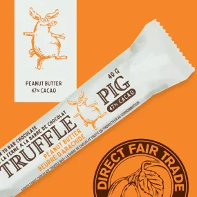 Truffle Pig | 47% Cocoa Milk Chocolate Bar With Peanut Butter