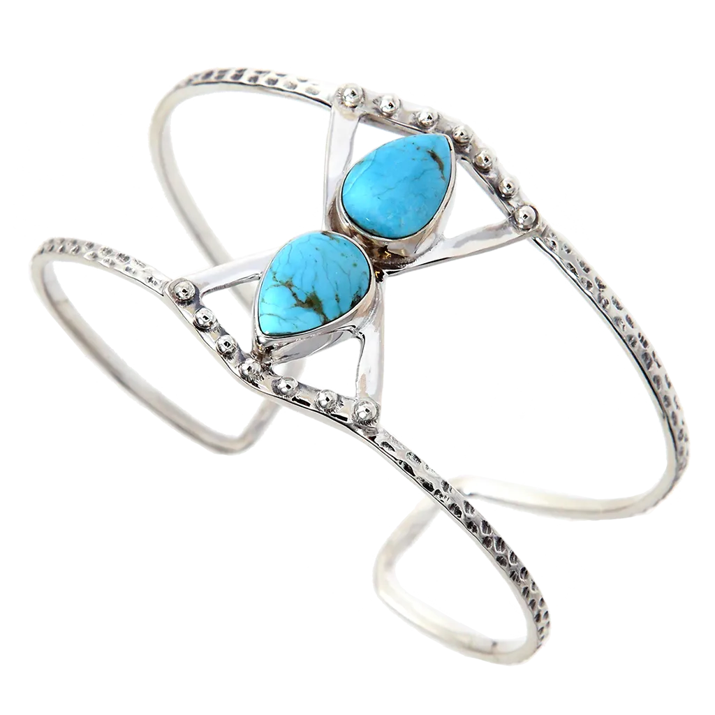 Turquoise Double Drop Cuff