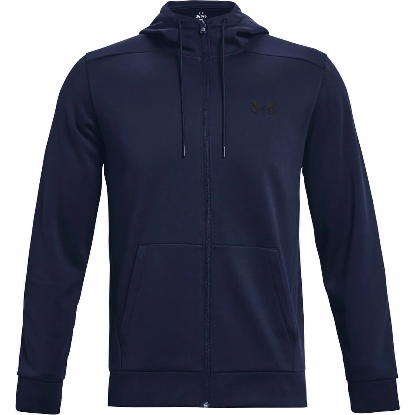 Under Armour Fleece Full Zip Mens Training Hoody - Navy