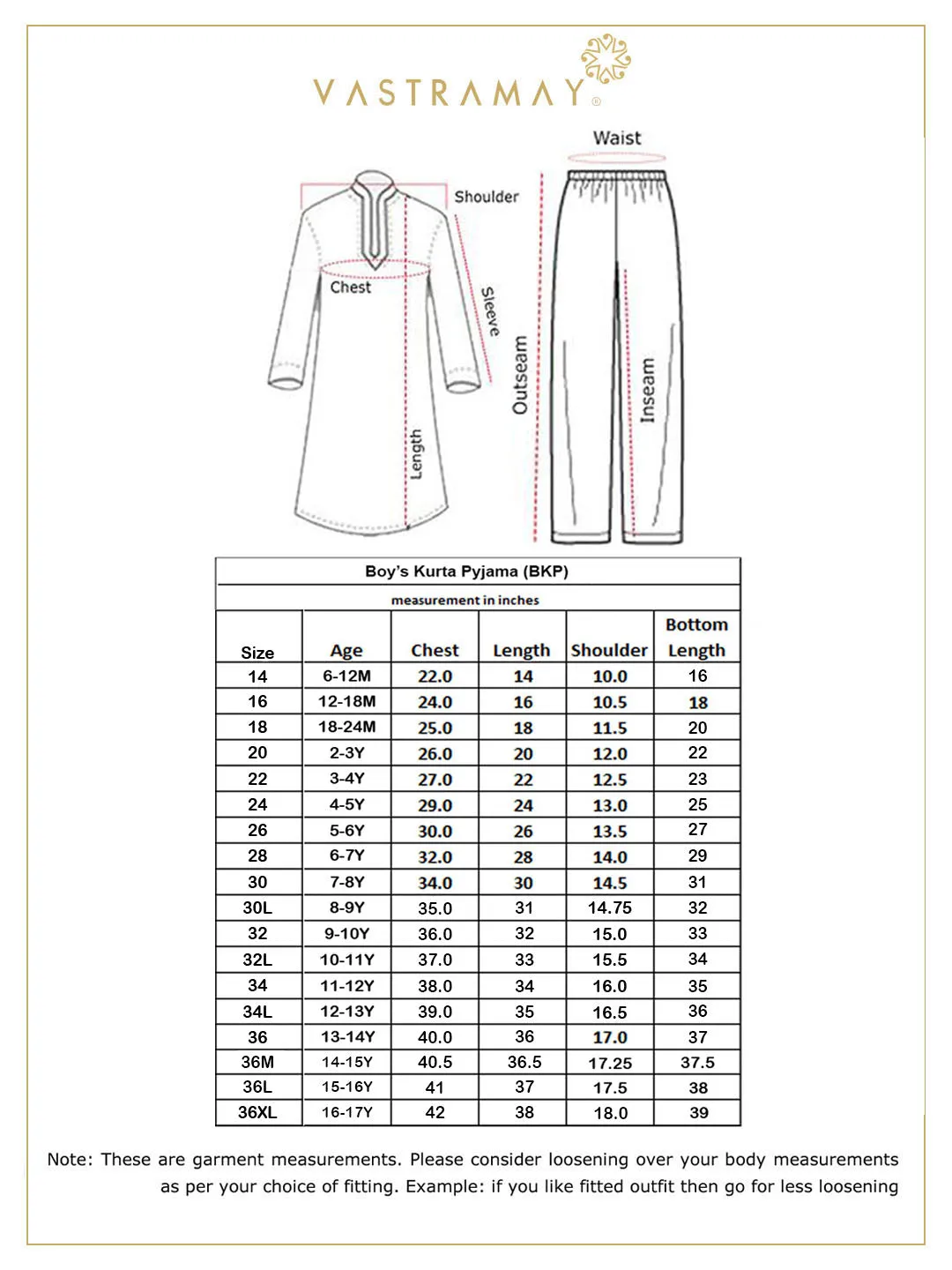 VASTRAMAY Boy's Cycle Print Kurta And Pyjama Set