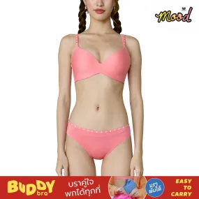 Wacoal Mood BUDDY BRA บราคู่ใจ พกได้ทุกที่ ใส่ง่าย พับง่าย พกง่าย  รุ่น MM1X86  สีแดง (RE)