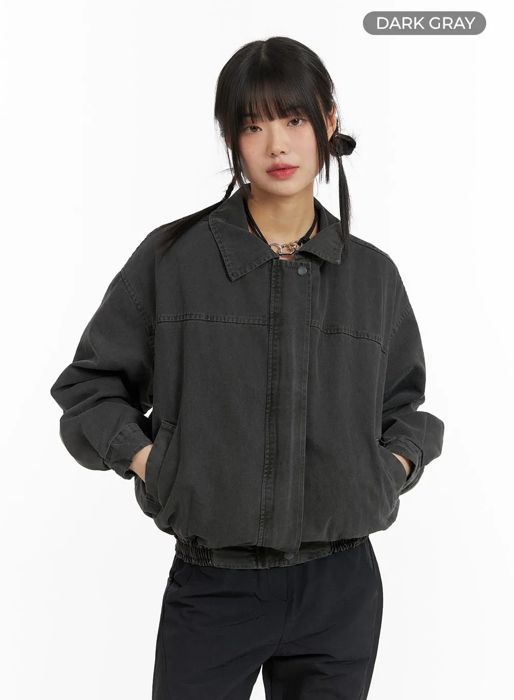 Washed Bomber Jacket CF422