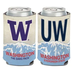 WASHINGTON HUSKIES LICENSE PLATE CAN COOLER 12 OZ.