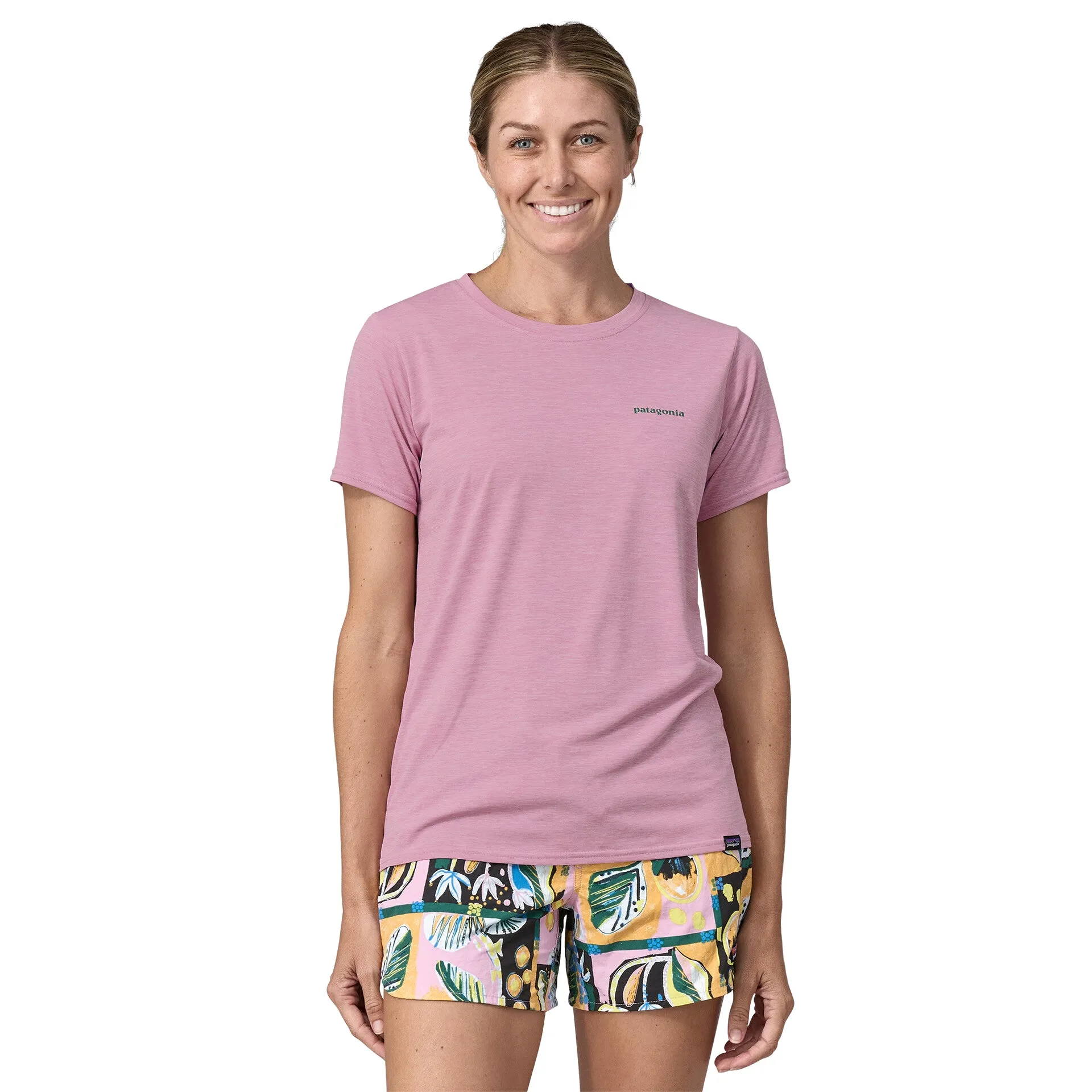 W'S CAP COOL DAILY GRAPHIC SHIRT WATERS BOARDSHORT LOGO MILKWEED MAUVE X-DYE